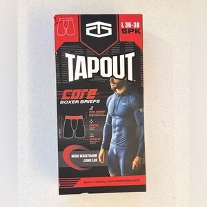 Tapout Men's Boxer Briefs 5-Pack - Black and Red Accents